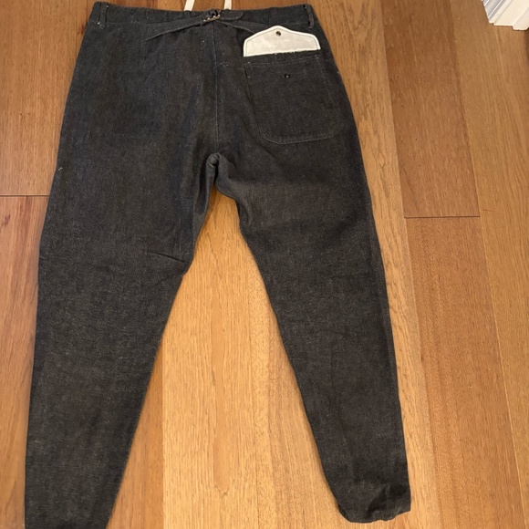 Engineered Garments E1 E-1 jogger pant brushed grey cotton L large flight pants - Picture 4 of 8